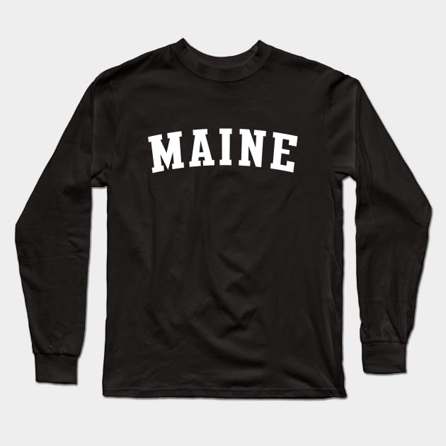 maine-state Long Sleeve T-Shirt by Novel_Designs